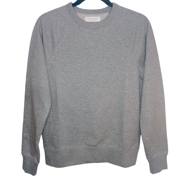 Everlane The Unisex French Terry Crew Sweatshirt Heathered Grey Size XXS - Picture 8 of 13
